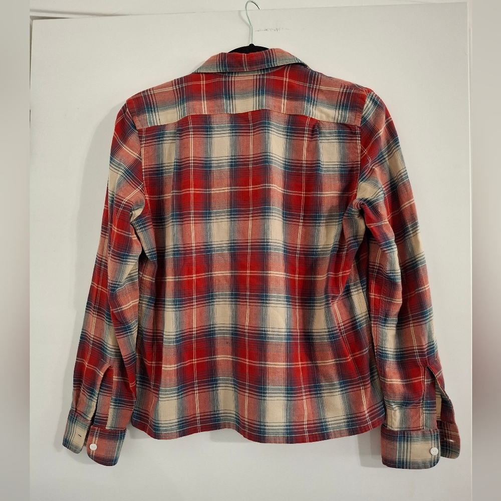 Ralph Lauren  RRL RUBY CHECK-PRINT SHIRT IN ROT - Picture 9 of 12